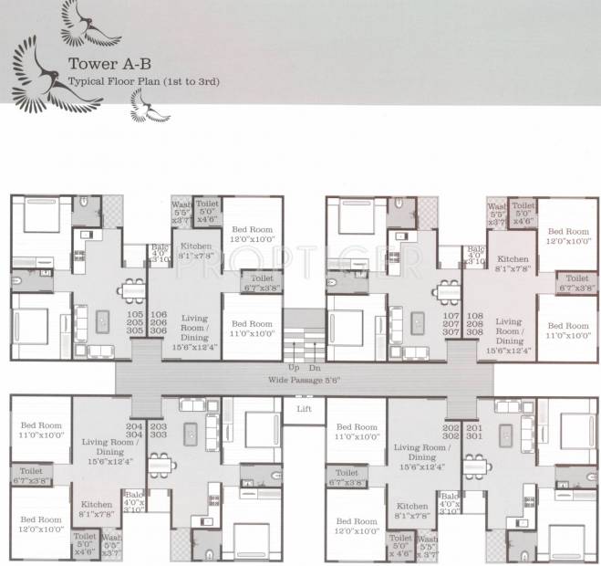  the-dove-apartment Images for Cluster Plan of Dove The Dove Apartment