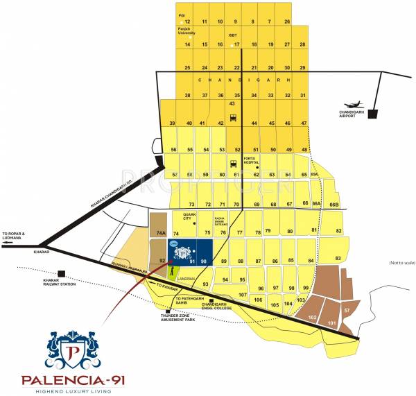 Images for Location Plan of Altus Space Builders Pvt Ltd Palencia 91