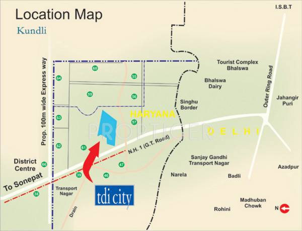 Images for Location Plan of TDI Infrastructure City Villas