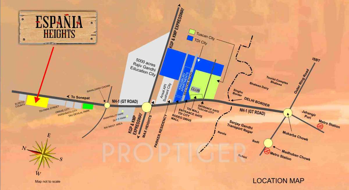 espania heights Images for Location Plan of TDI Espania Heights