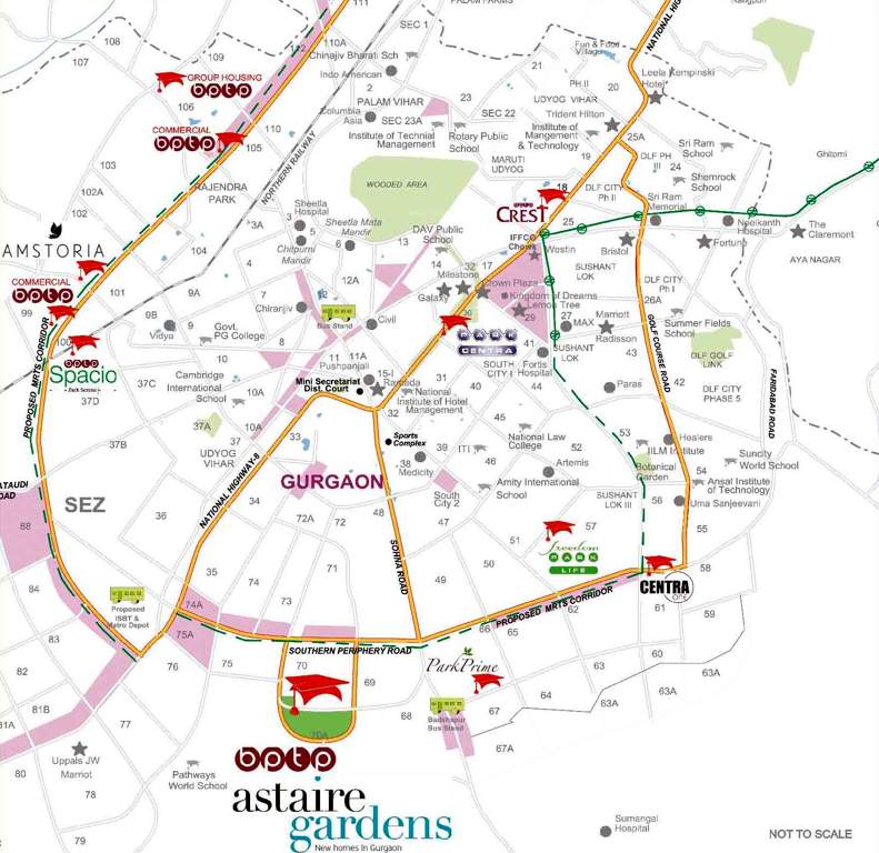  astaire garden plots Images for Location Plan of BPTP Astaire Garden Plots