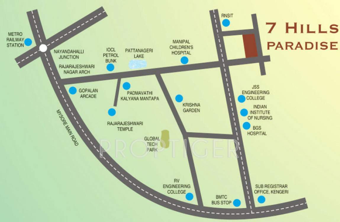 paradise Images for Location Plan of 7 Hills Paradise