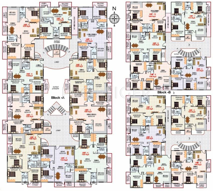  pristine Block A Cluster Plan
