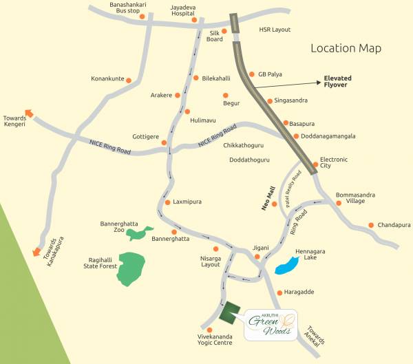 Images for Location Plan of BSR Akruthi Green Woods Images for Location Plan of BSR Akruthi Green Woods