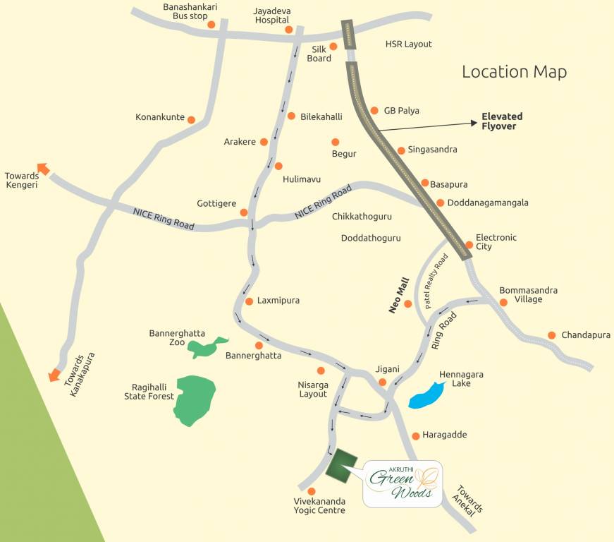 Images for Location Plan of BSR Akruthi Green Woods