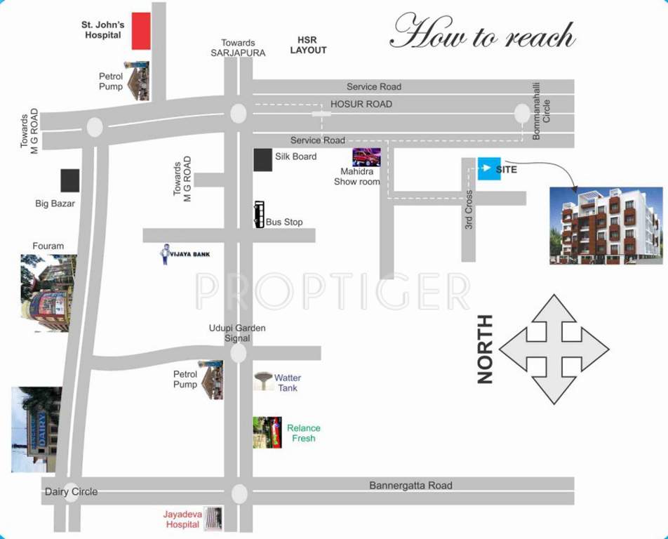  akshaya residency Images for Location Plan of BSR Constructions Akshaya Residency