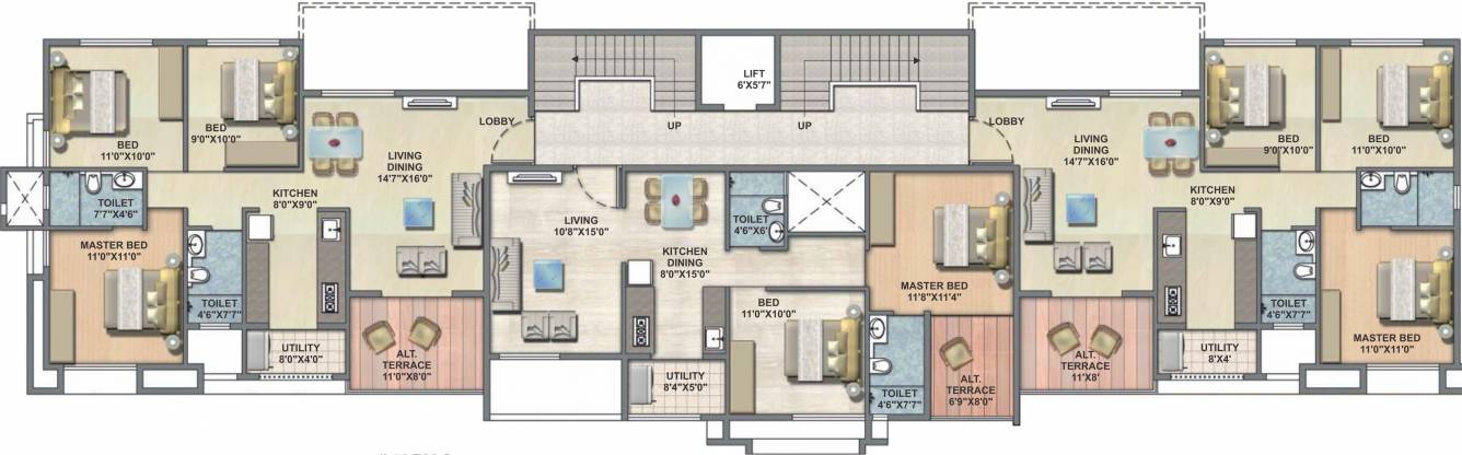 Images for Cluster Plan of Thakker Belleza