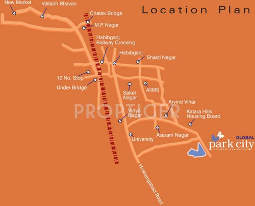 global-megaventure-pvt-ltd park-city Location Plan
