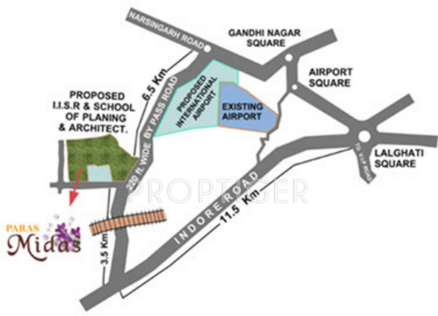 Images for Location Plan of Paras Midas