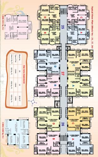 Tower 25 Cluster Plan From 25th To 27th Floor tapoban-city Tower 25 Cluster Plan From 25th To 27th Floor