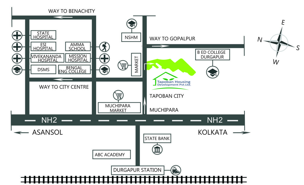 tapoban city Images for Location Plan of Bengal Infra Tapoban City