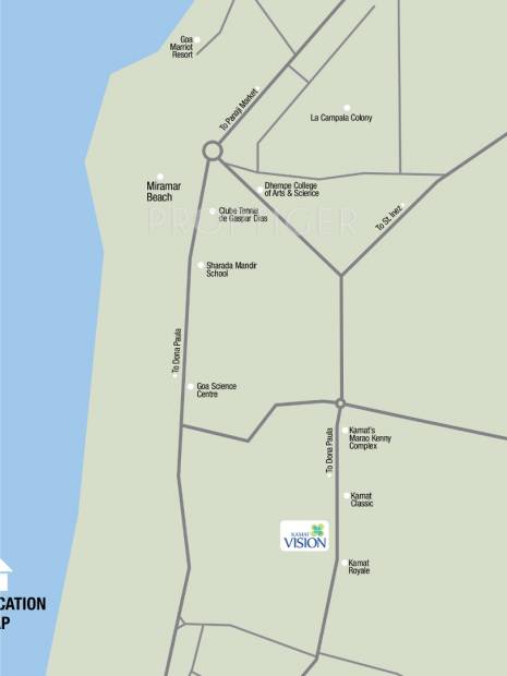Images for Location Plan of Kamat Construction Pvt Ltd Vision