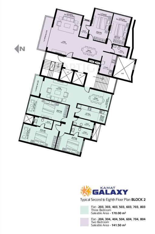 galaxy Images for Cluster Plan of Kamat Construction Pvt Ltd Galaxy