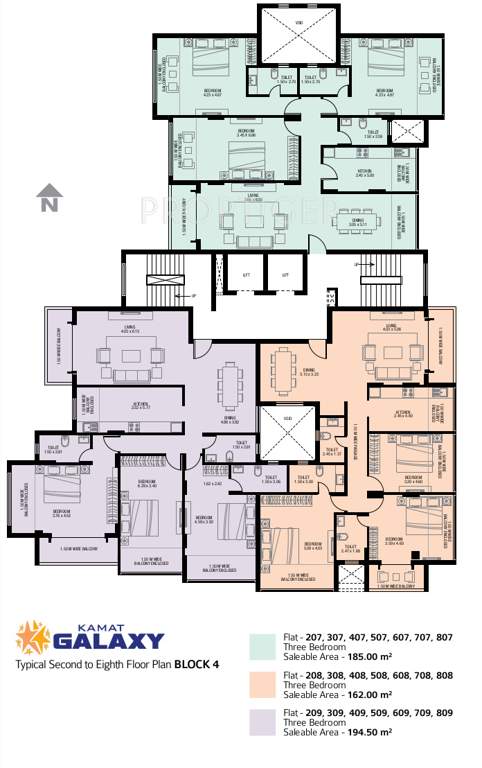 galaxy Images for Cluster Plan of Kamat Construction Pvt Ltd Galaxy