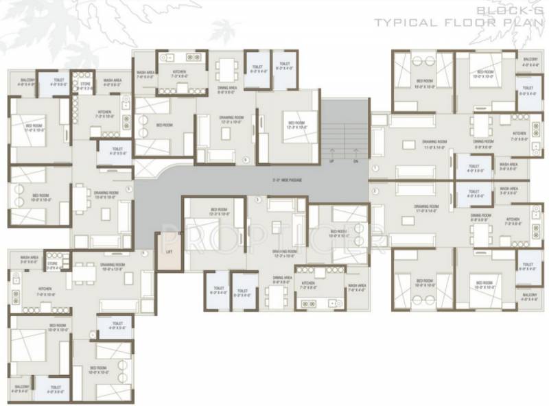  crystal Tower B Cluster Plan