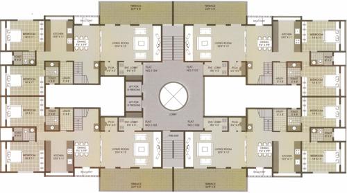 Images for Cluster Plan of Dhatrak Priyanka Blossom