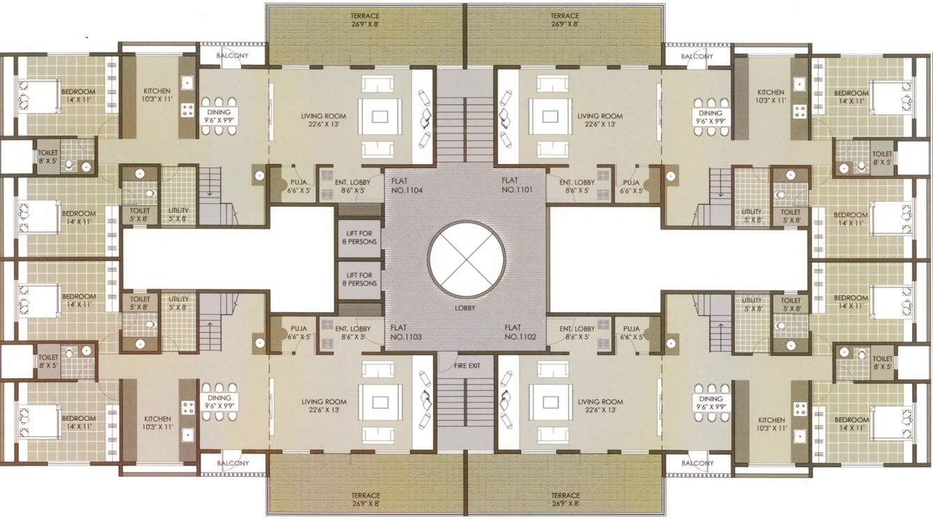 Images for Cluster Plan of Dhatrak Priyanka Blossom
