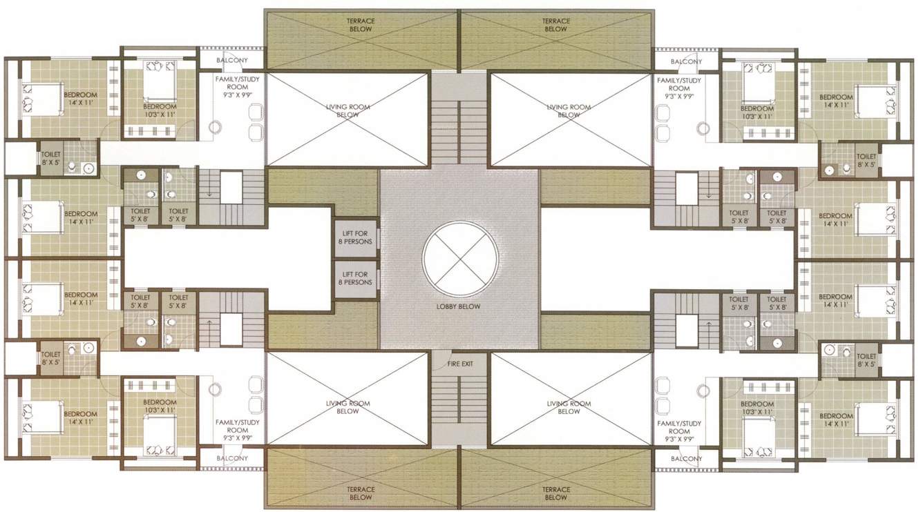 Images for Cluster Plan of Dhatrak Priyanka Blossom