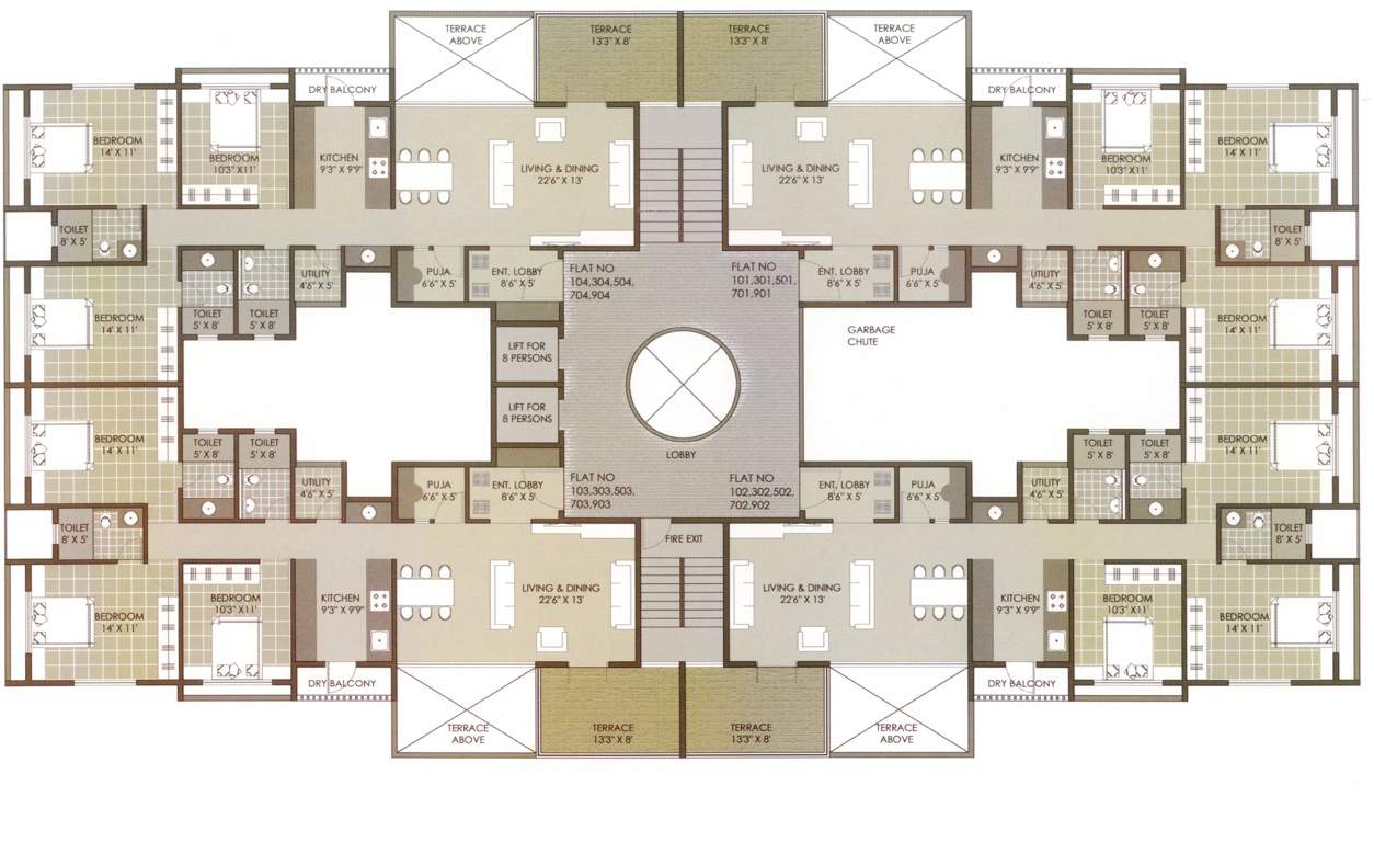 Images for Cluster Plan of Dhatrak Priyanka Blossom