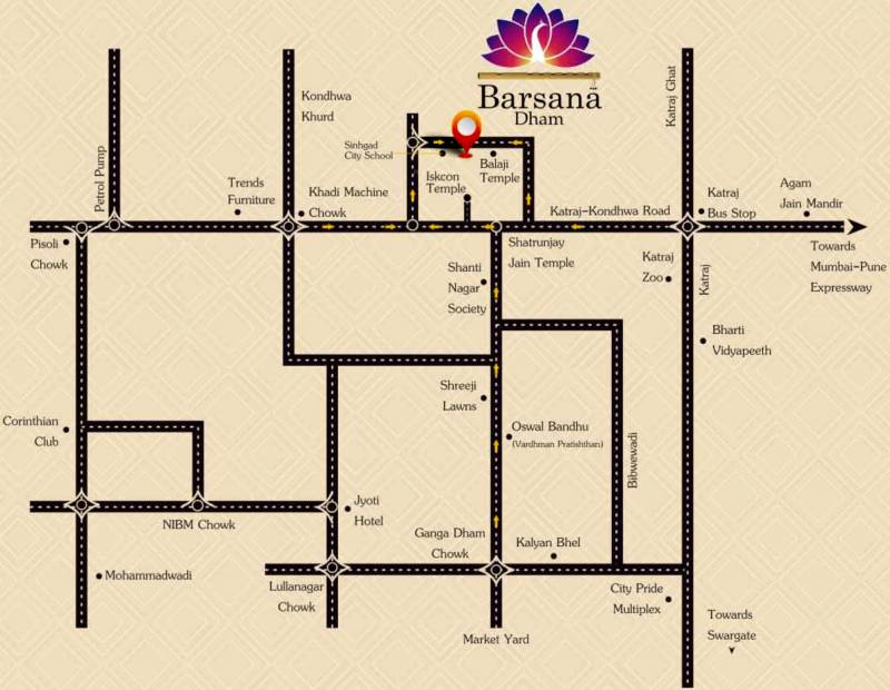 Images for Location Plan of Vrindavan Barsana Dham