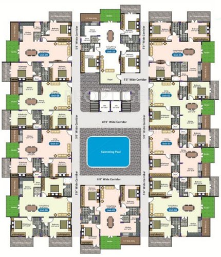  embassy Images for Cluster Plan of Elegant Embassy