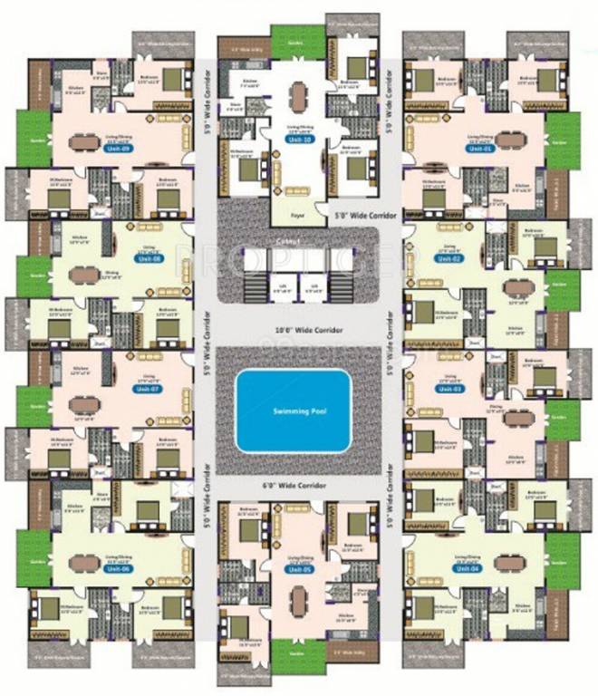 embassy Images for Cluster Plan of Elegant Embassy