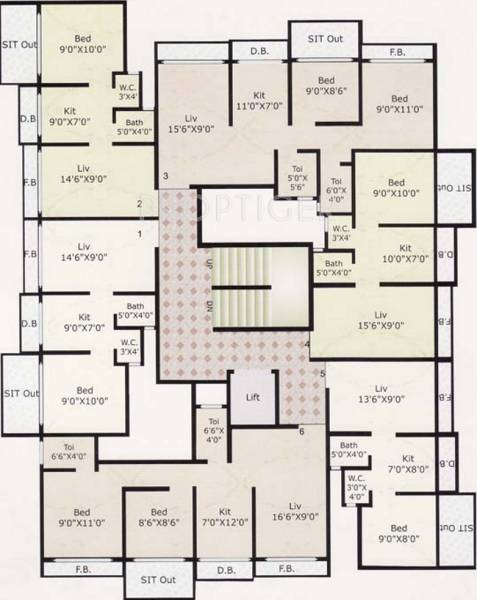 Images for Cluster Plan of Nine Global Arcade