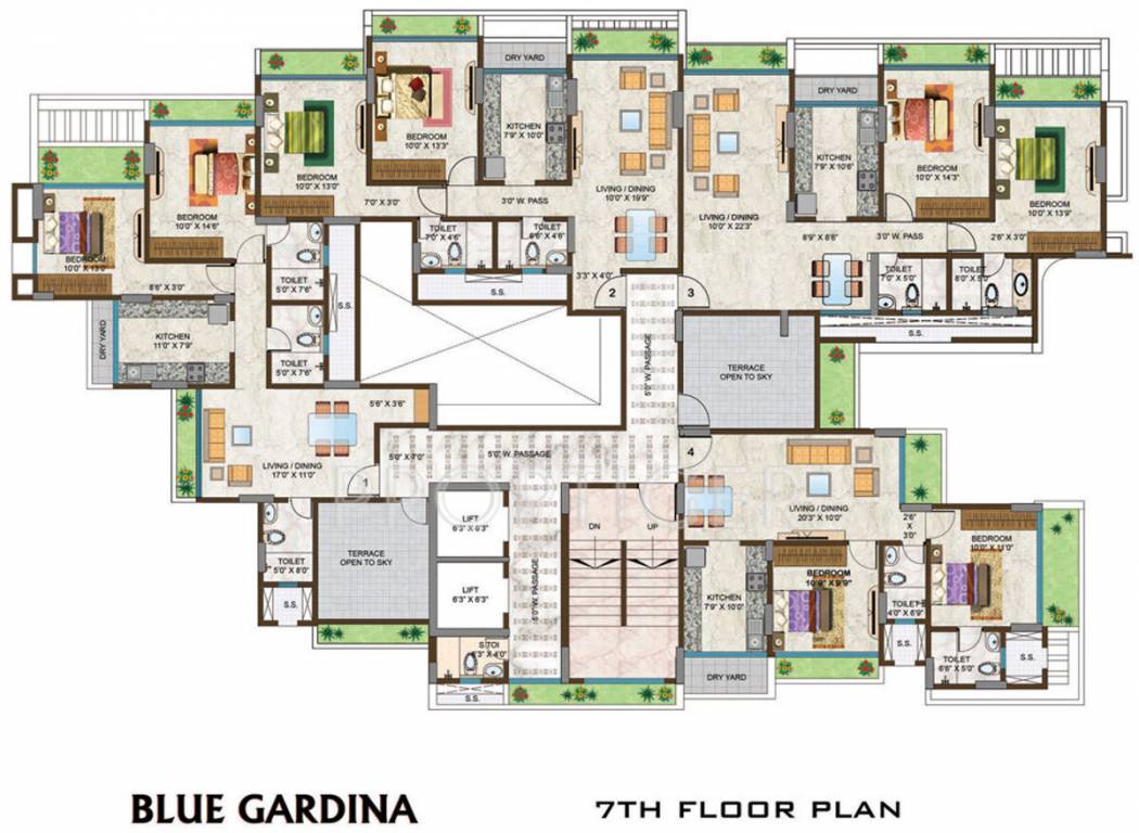 Images for Cluster Plan of Options Blue Gardina