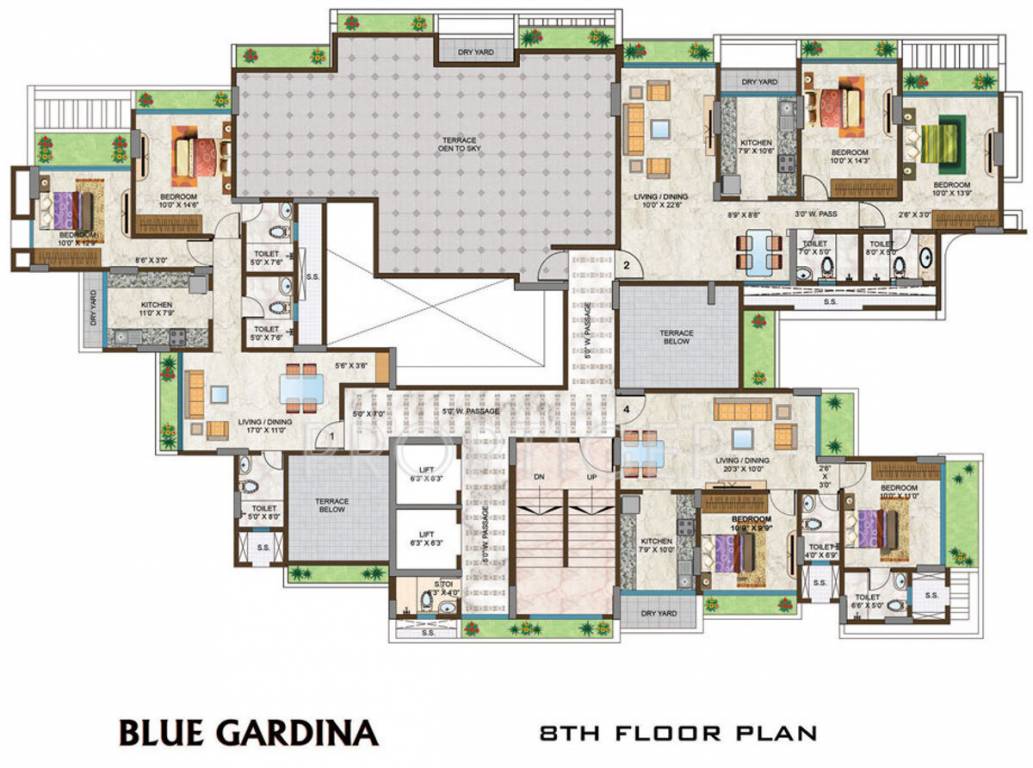 Images for Cluster Plan of Options Blue Gardina