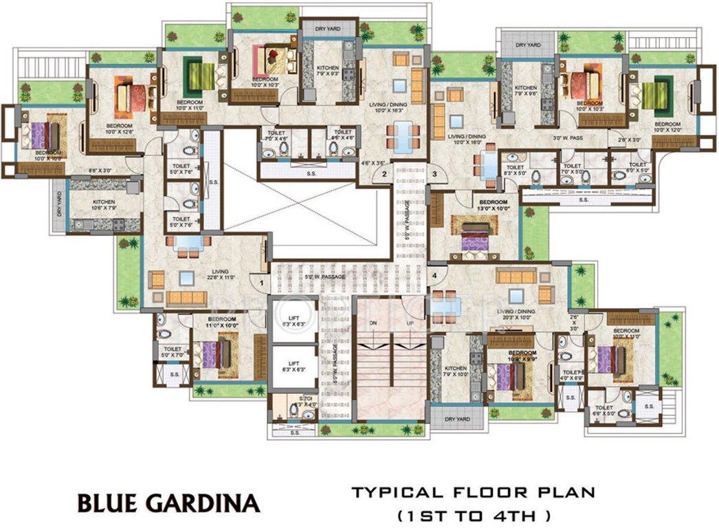 Images for Cluster Plan of Options Blue Gardina