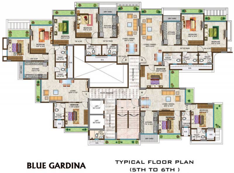 Images for Cluster Plan of Options Blue Gardina