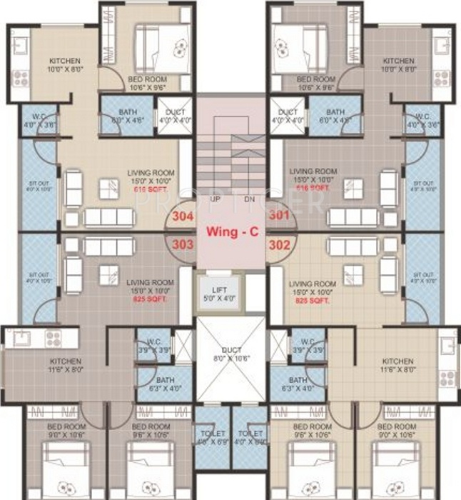 Images for Cluster Plan of Ozone Bishnoi Residency