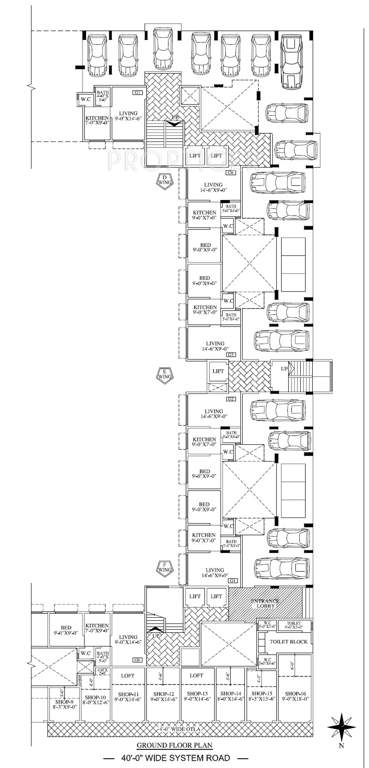  heights Wing D Cluster Plan
