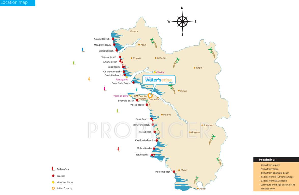  waters edge Images for Location Plan of Salarpuria Sattva Waters Edge