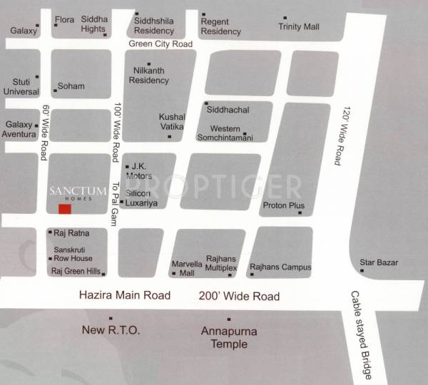 Images for Location Plan of Abhishek Sanctum Homes