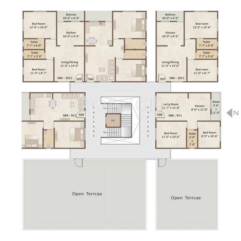 Images for Cluster Plan of Shiv Kashidham Residency Apartment