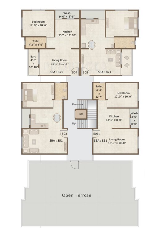 Images for Cluster Plan of Shiv Kashidham Residency Apartment