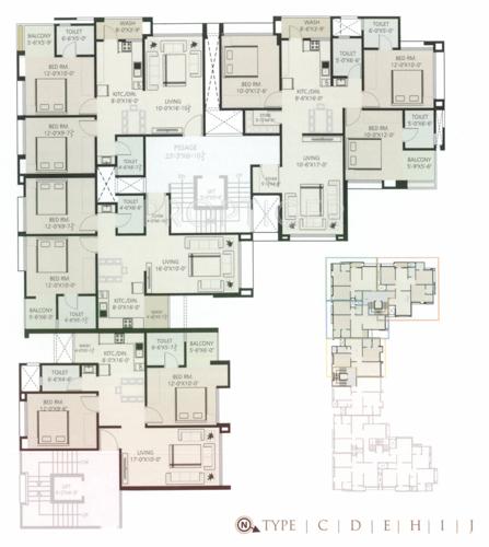 Images for Cluster Plan of Vasupujya 15 Pavilions