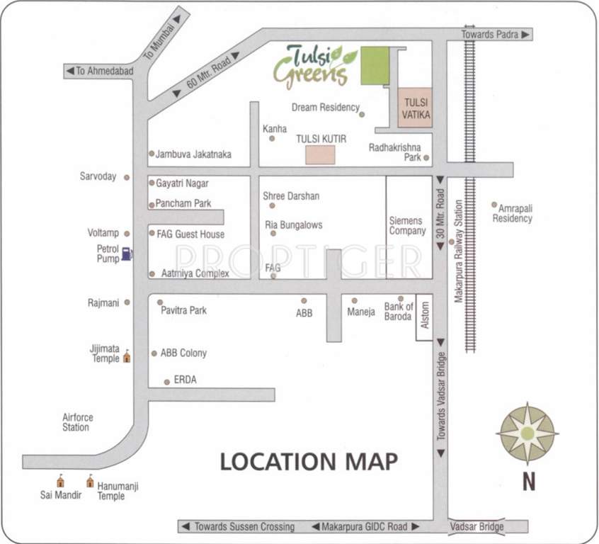 tulsi greens Images for Location Plan of Tulsi Greens