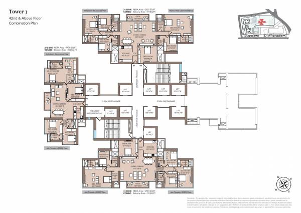Tower 3 Cluster Plan monte-south Tower 3 Cluster Plan