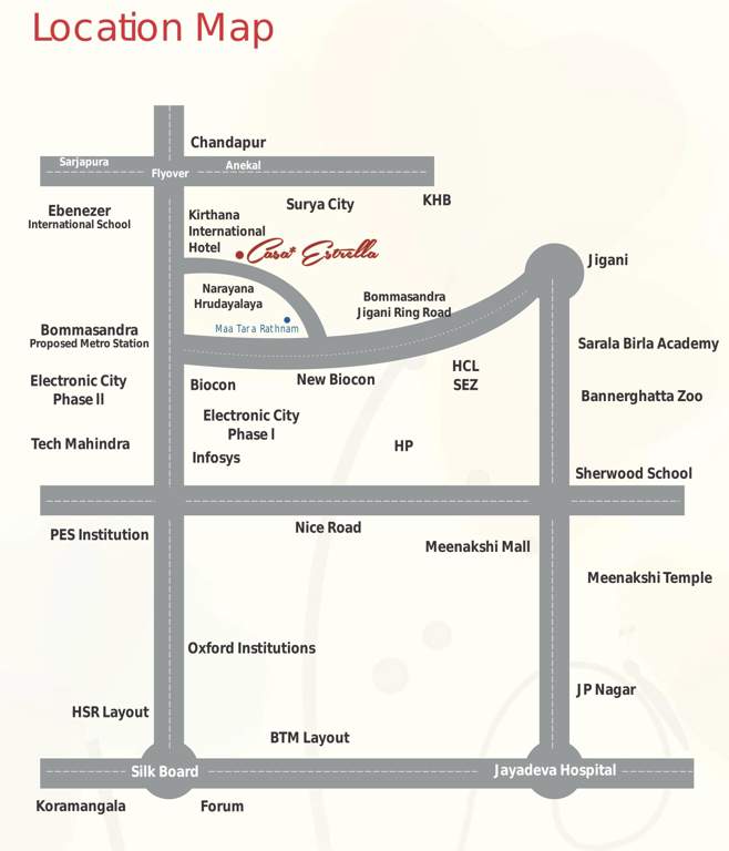  casa estrella Images for Location Plan of Sarada Casa Estrella