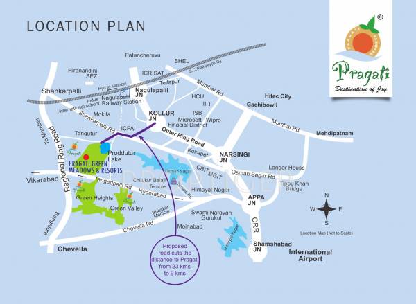 Images for Location Plan of Pragati Resorts Green Meadows