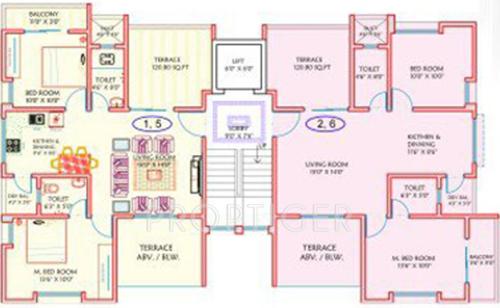 auroville Auroville Cluster Plan for 1 & 3 Floor