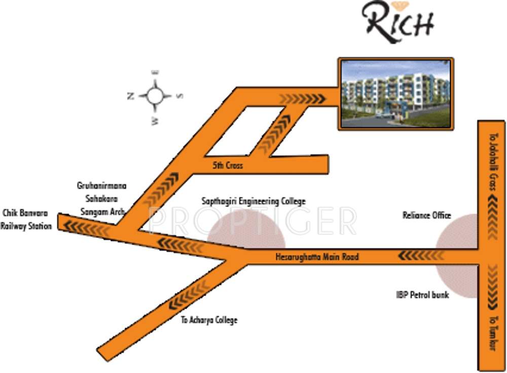 rich Images for Location Plan of Mahaveer Rich