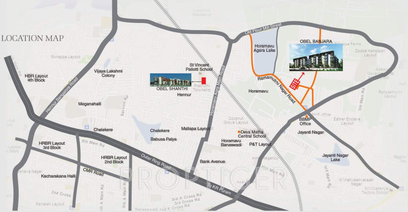  banjara Images for Location Plan of Obel Banjara