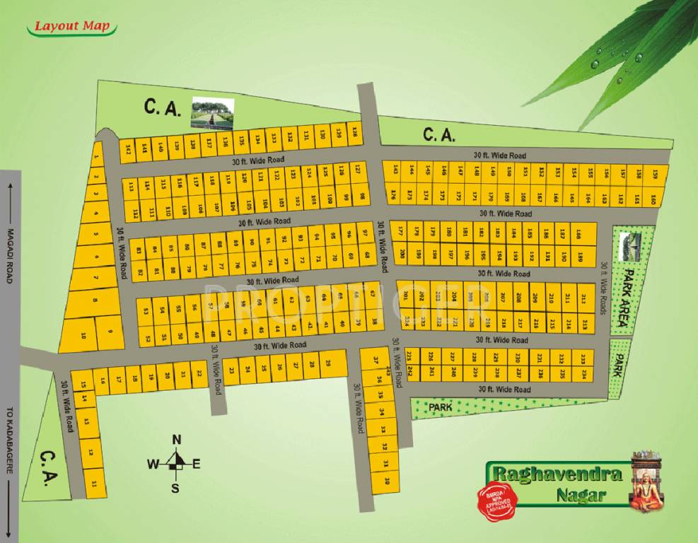 bhumi construction raghavendra nagar Layout Plan