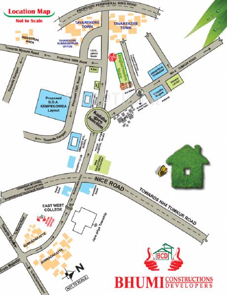 bhumi-construction raghavendra-nagar Location Plan