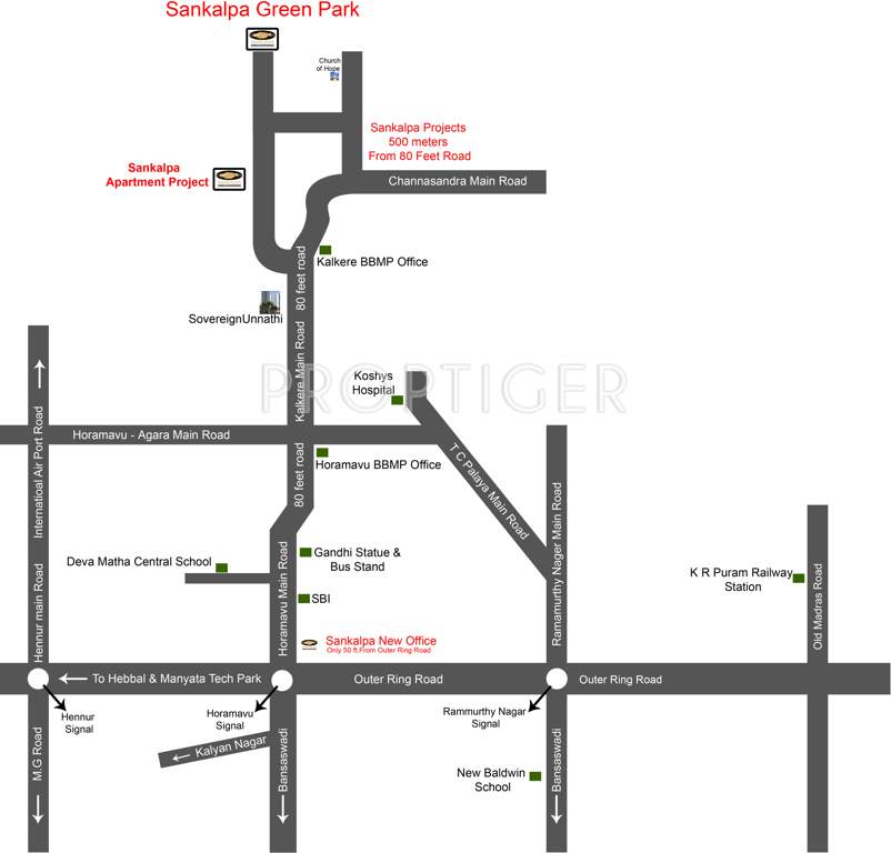  green park villas Images for Location Plan of Sankalpa Green Park Villas