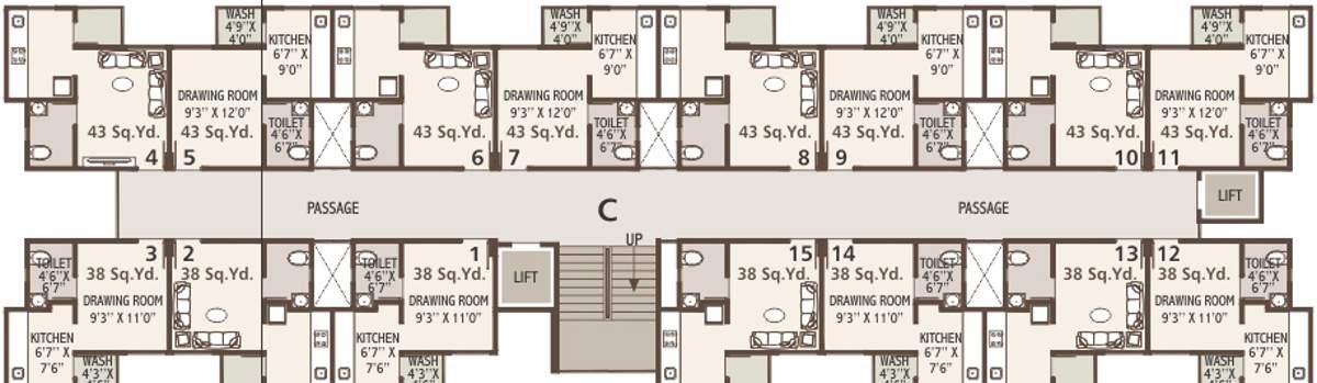 residency Images for Cluster Plan of Sangani Residency