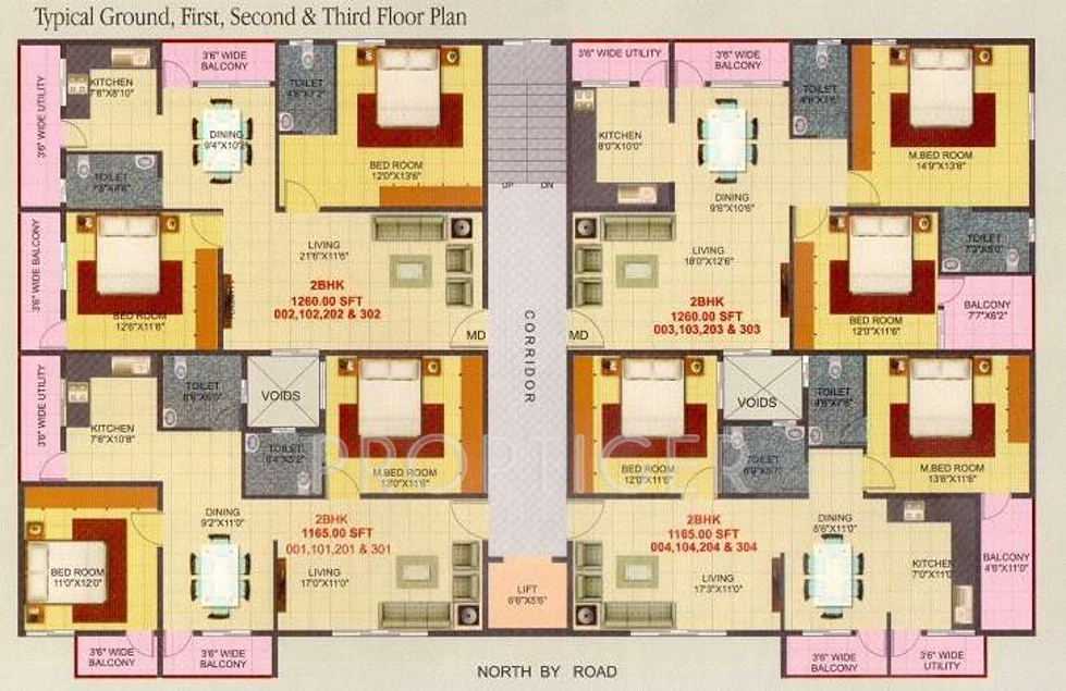  enclave Enclave Cluster Plan from ground to 3rd Floor